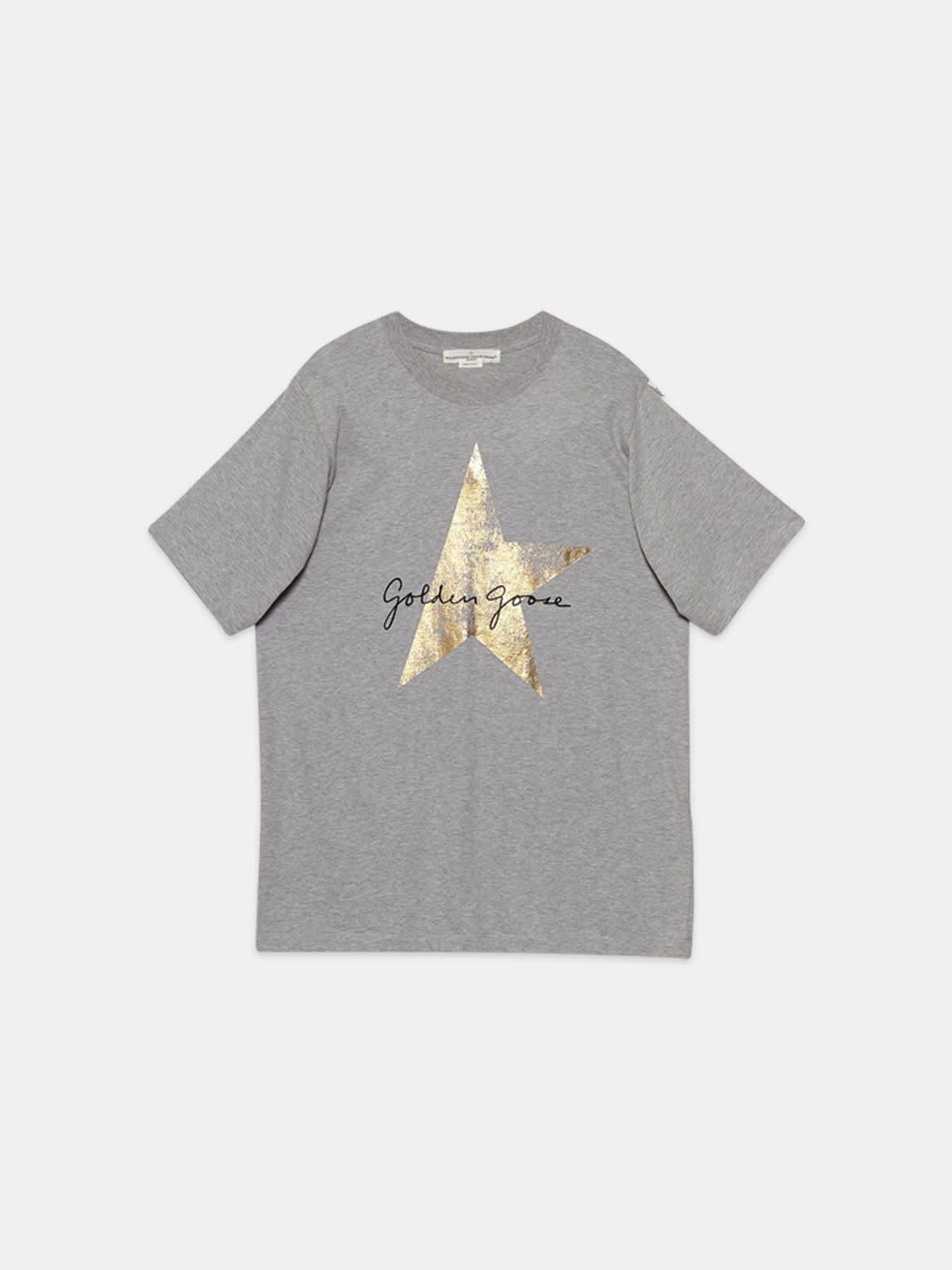 Grey Hoshi T-shirt with logo print