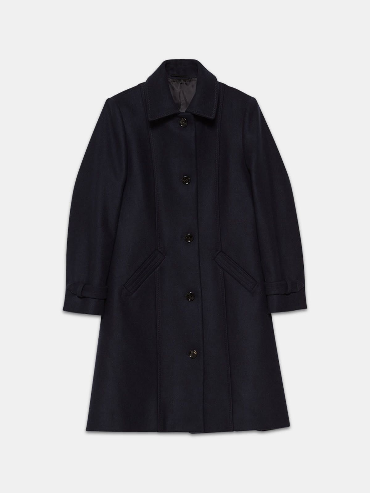 Naomi coat in virgin wool and nylon