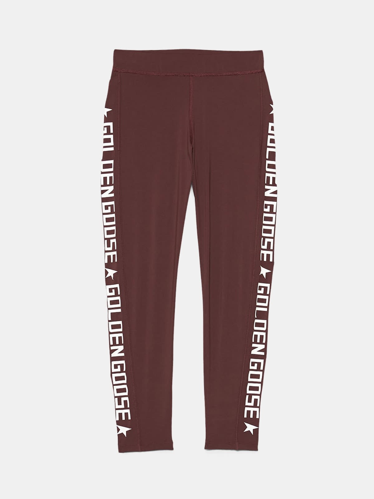 Nori leggings in technical fabric with printed logo