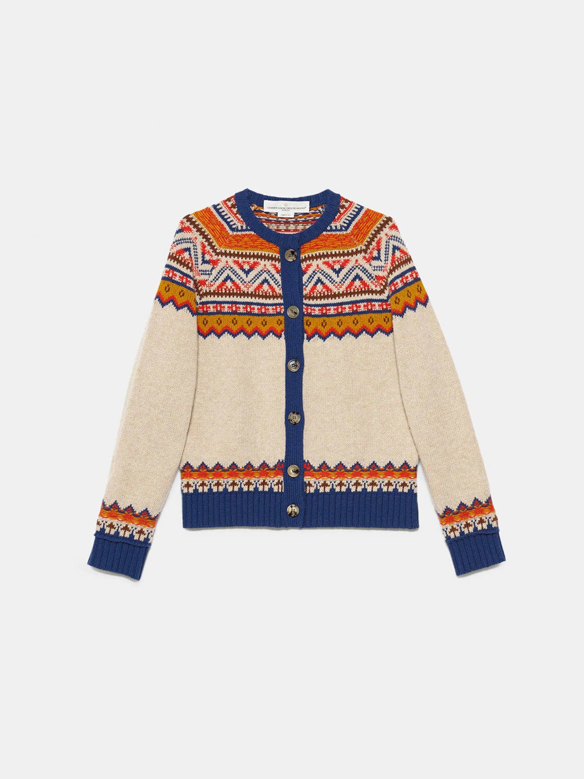 Mayumi cardigan with jacquard pattern