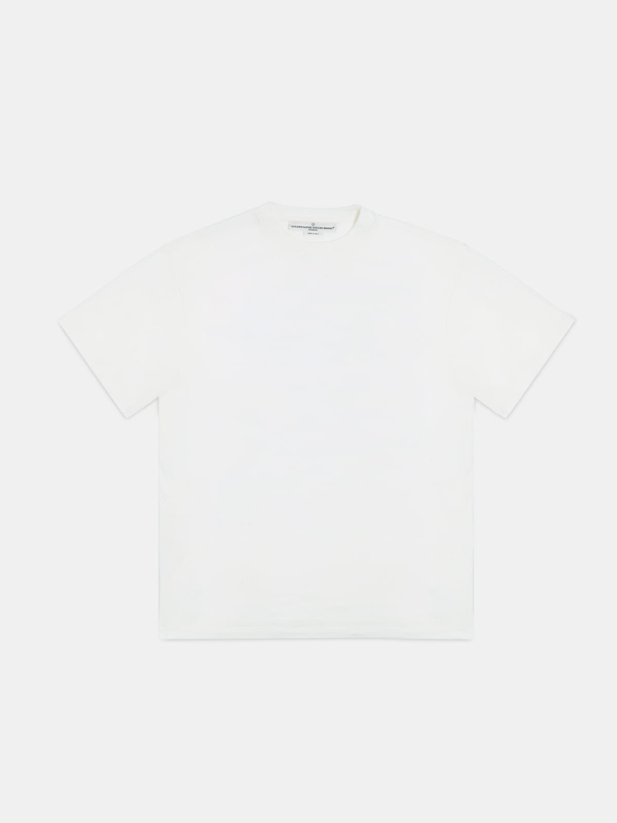 White Golden T-shirt with Sneakers Lovers print