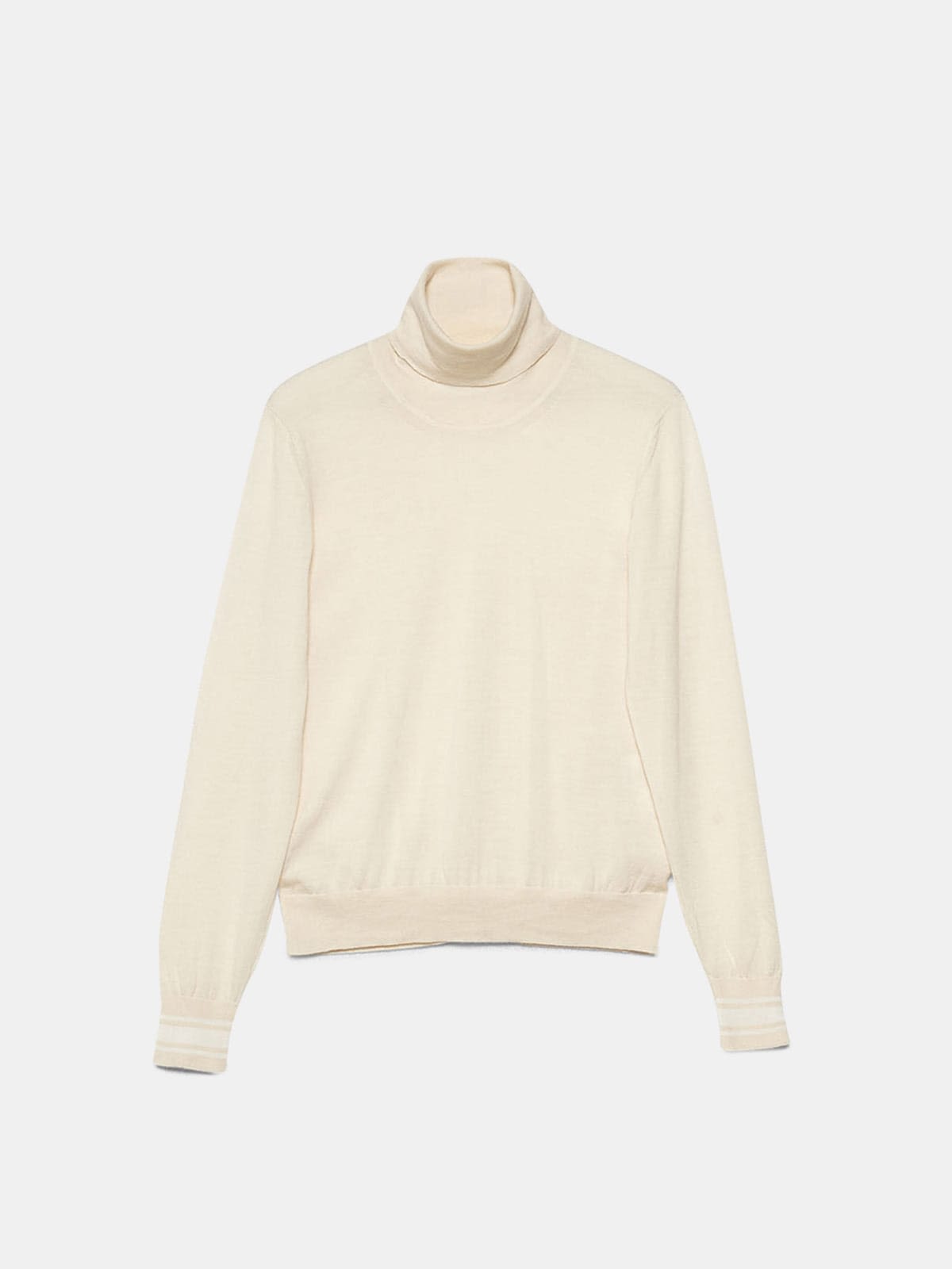 Ajisai turtleneck sweater in extrafine merino wool