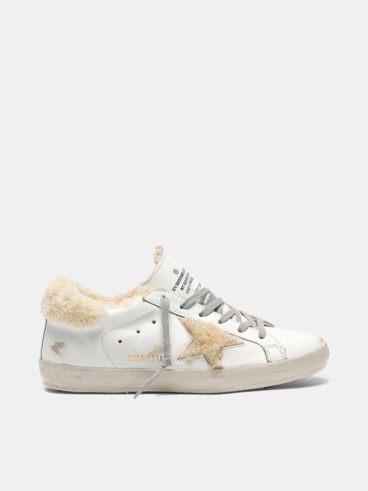Super-Star sneakers with shearling inserts