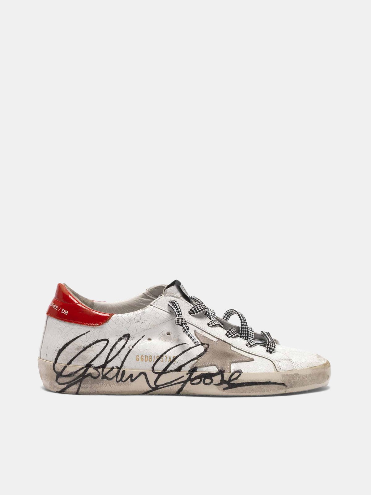 Super-Star sneakers in crackle effect patent leather