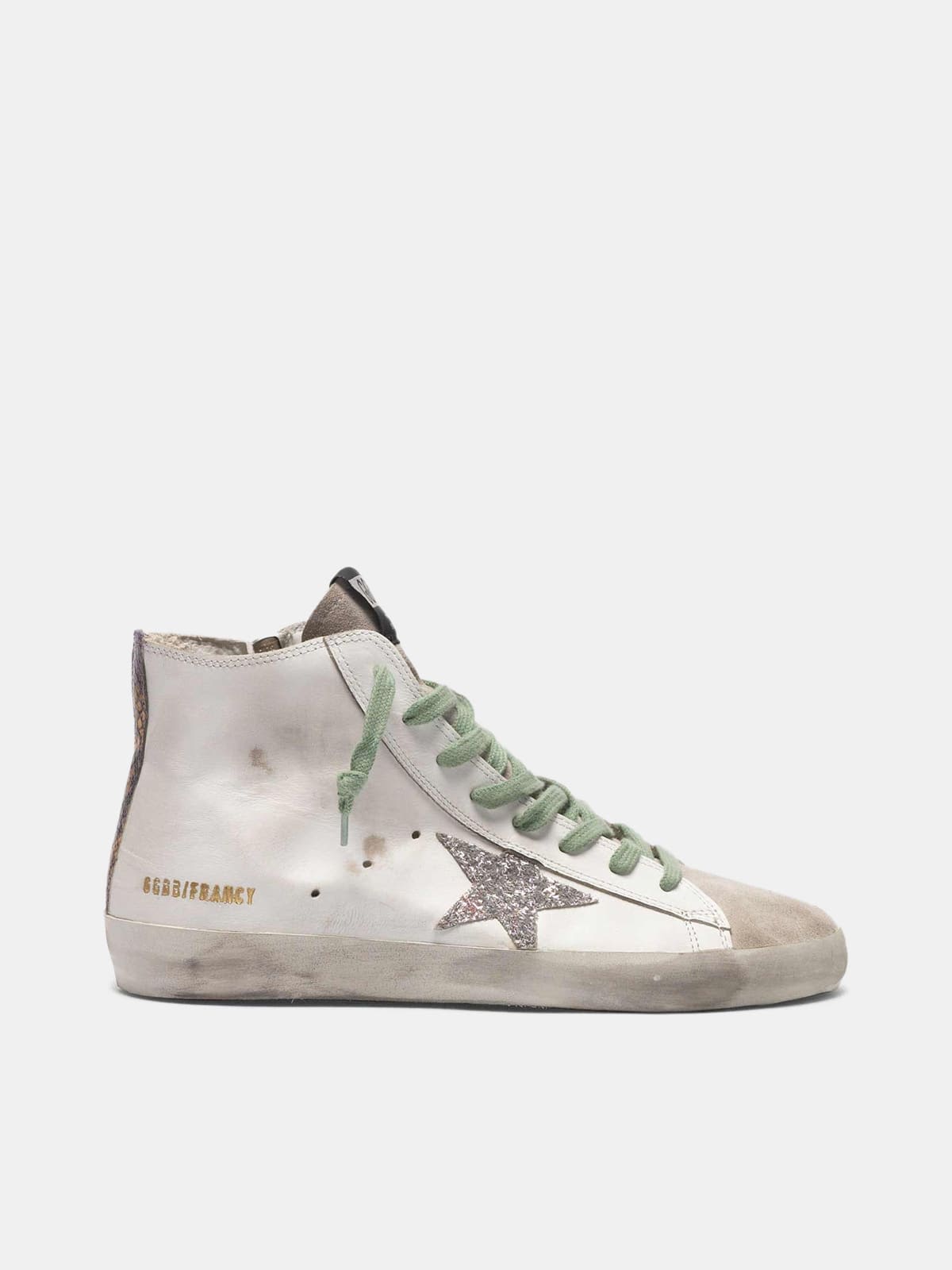 Francy sneakers in leather with glittery GGDB star