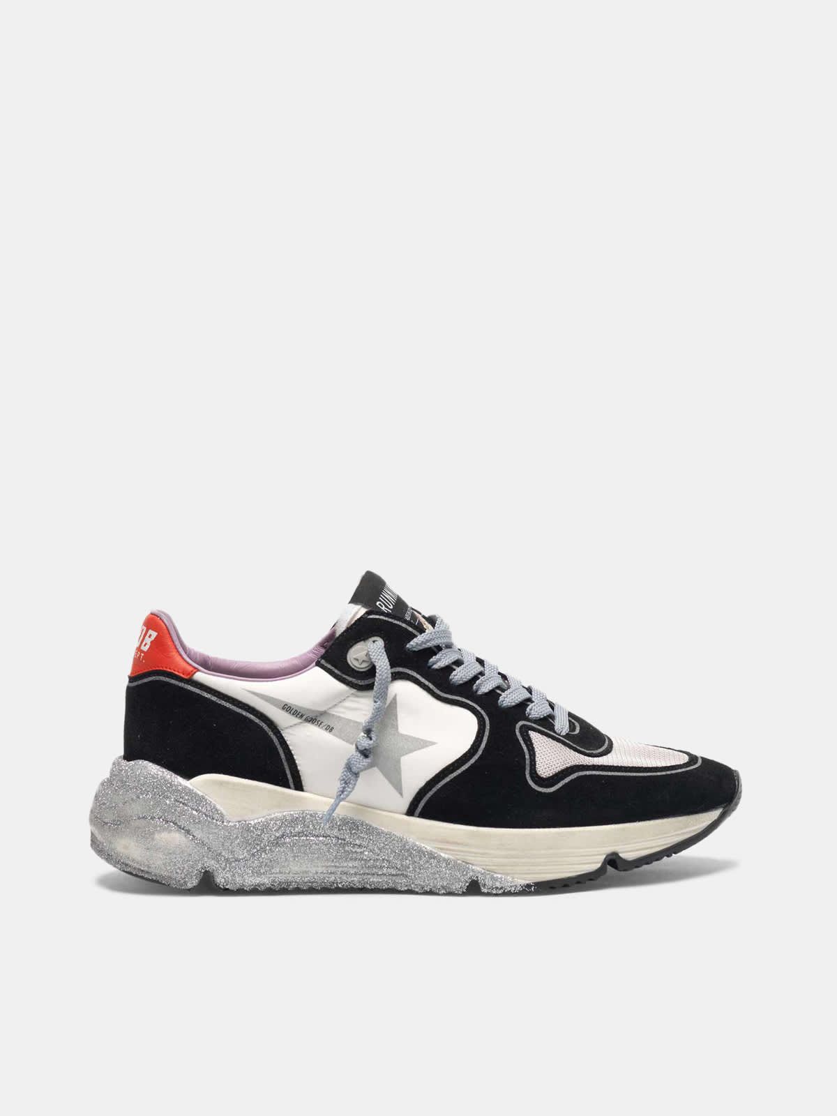 Running Sole sneakers with glittery sole