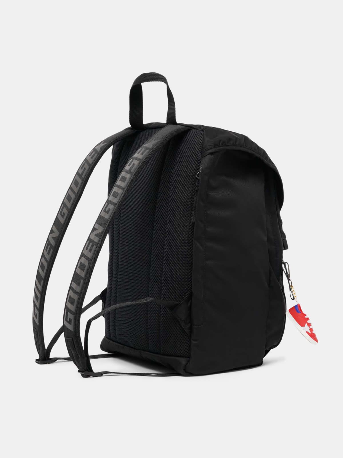 Black nylon Journey backpack