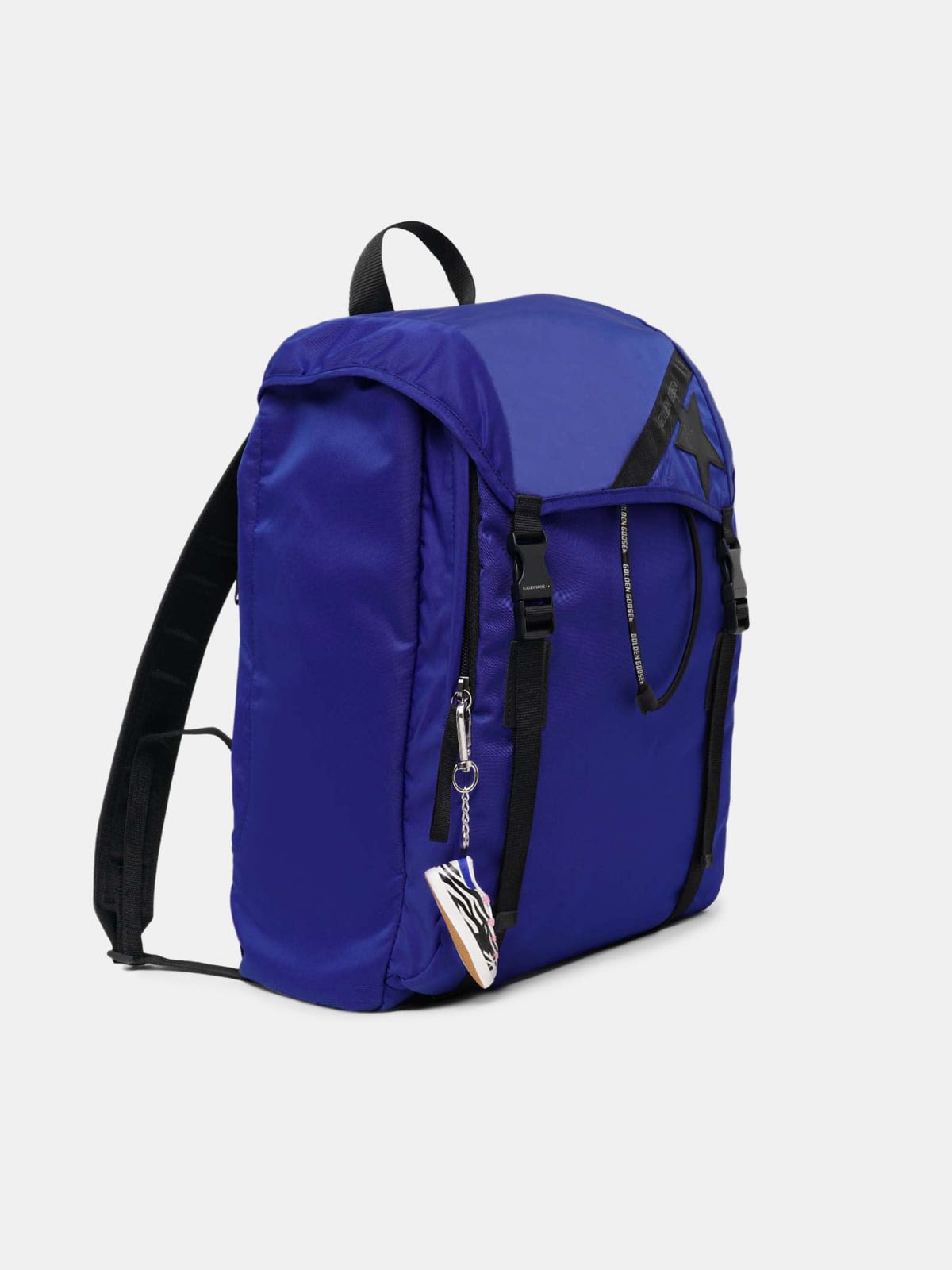 Royal blue nylon Journey backpack