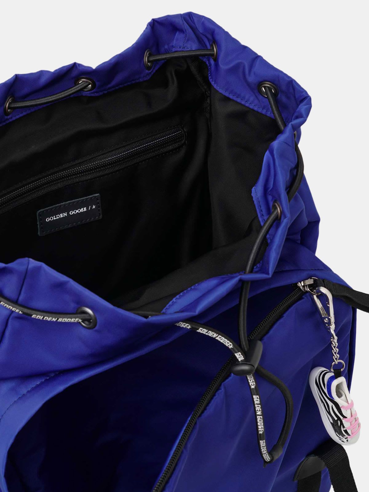 Royal blue nylon Journey backpack