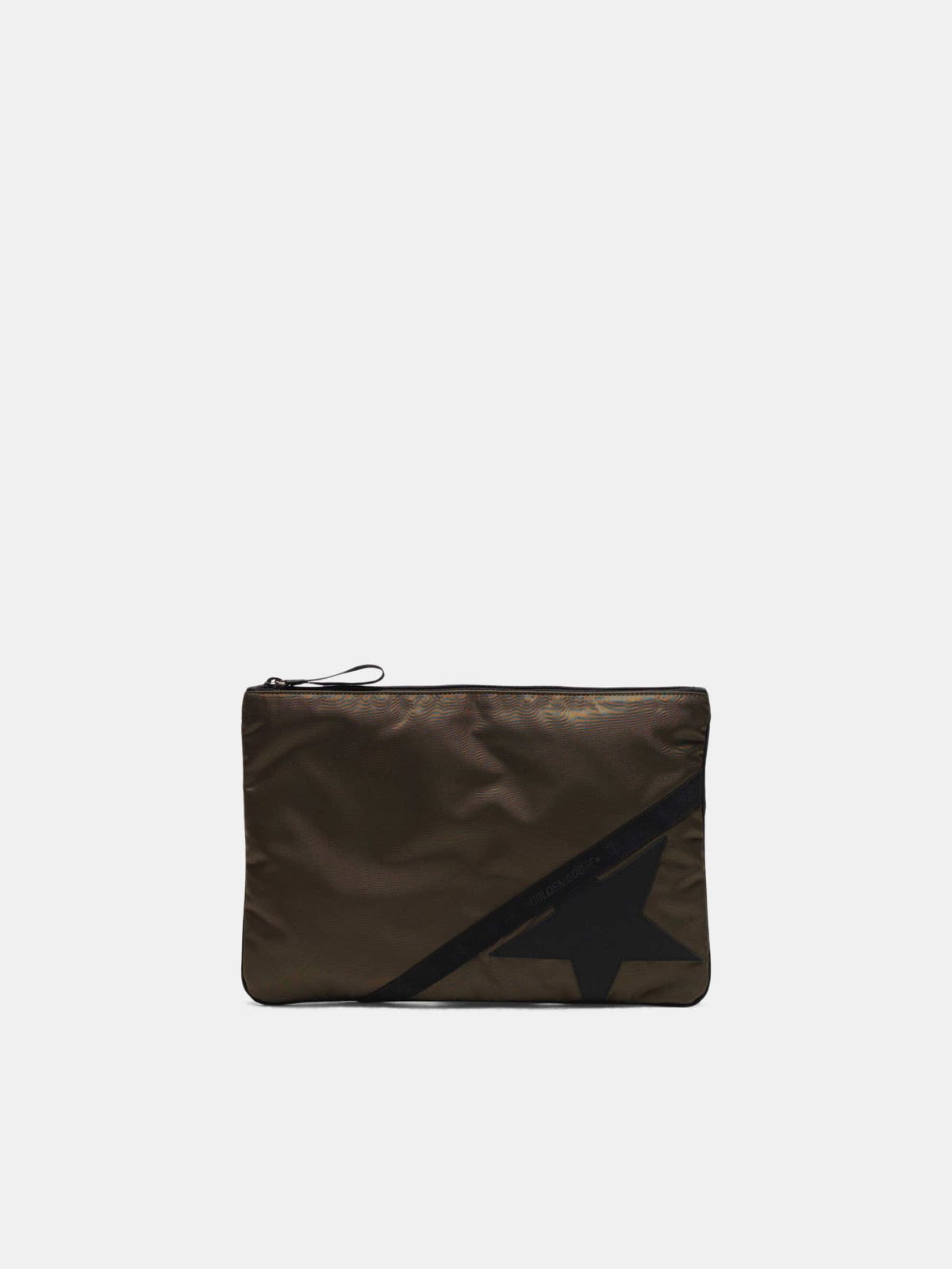 Large military green nylon Journey pouch