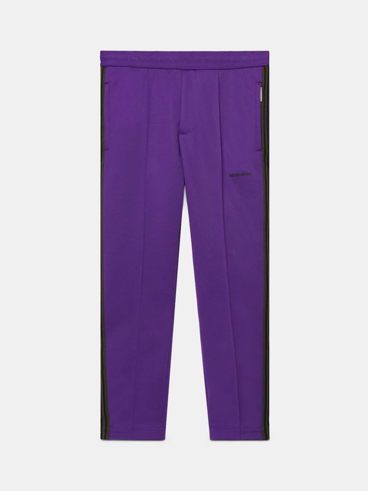 Purple Daniel joggers in technical knit