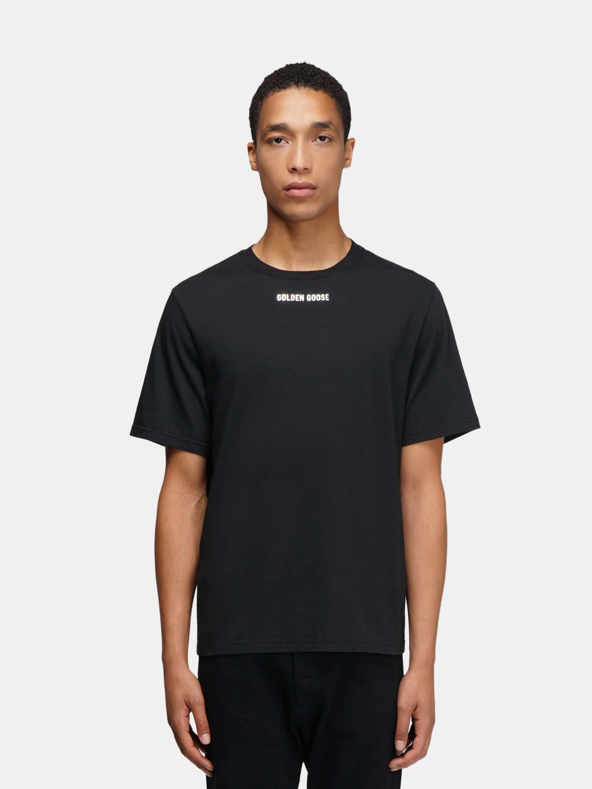 Black Golden T-shirt with print on the back