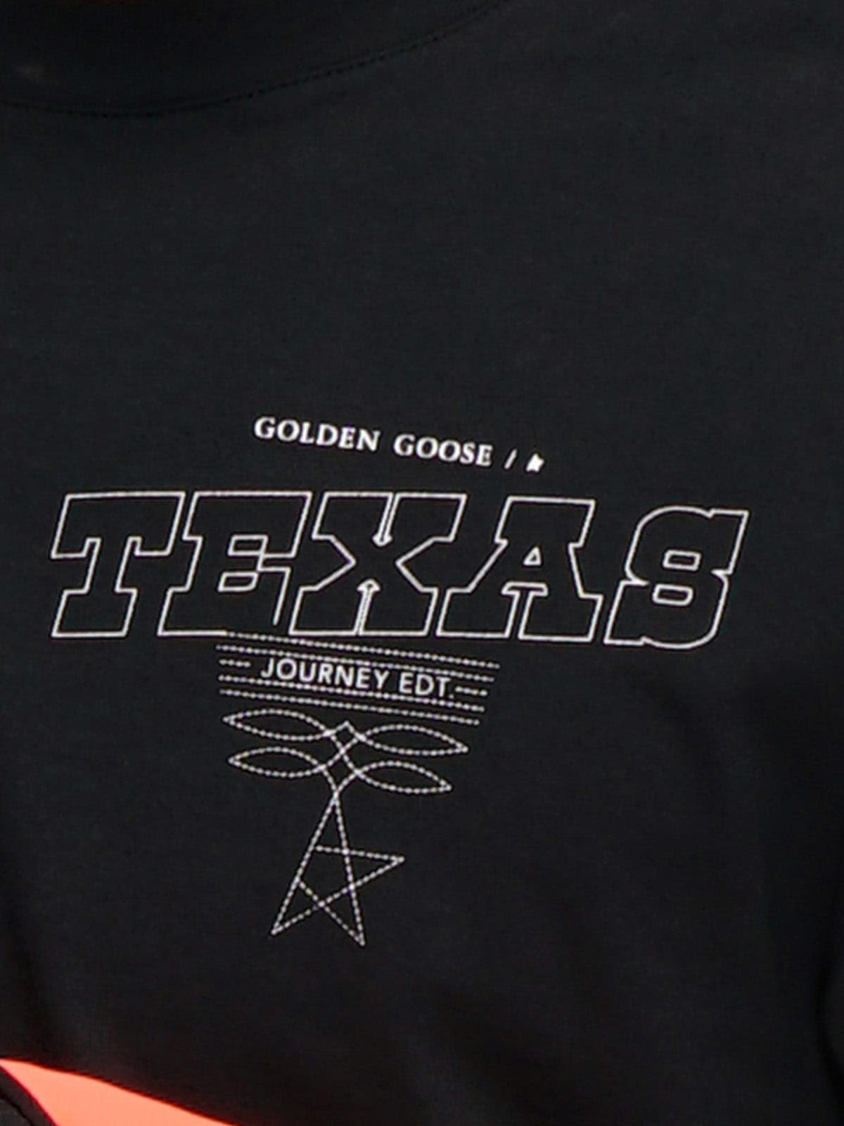 Black Golden T-shirt with Texas print