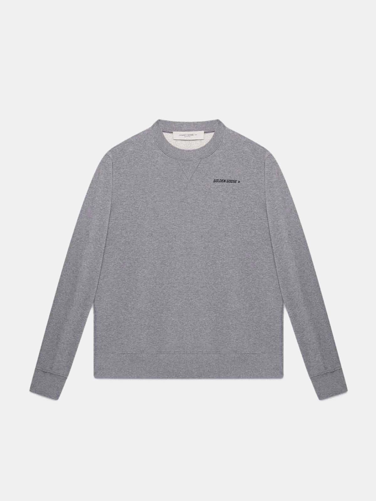 Grey Golden sweatshirt with sneakers lovers print on the back