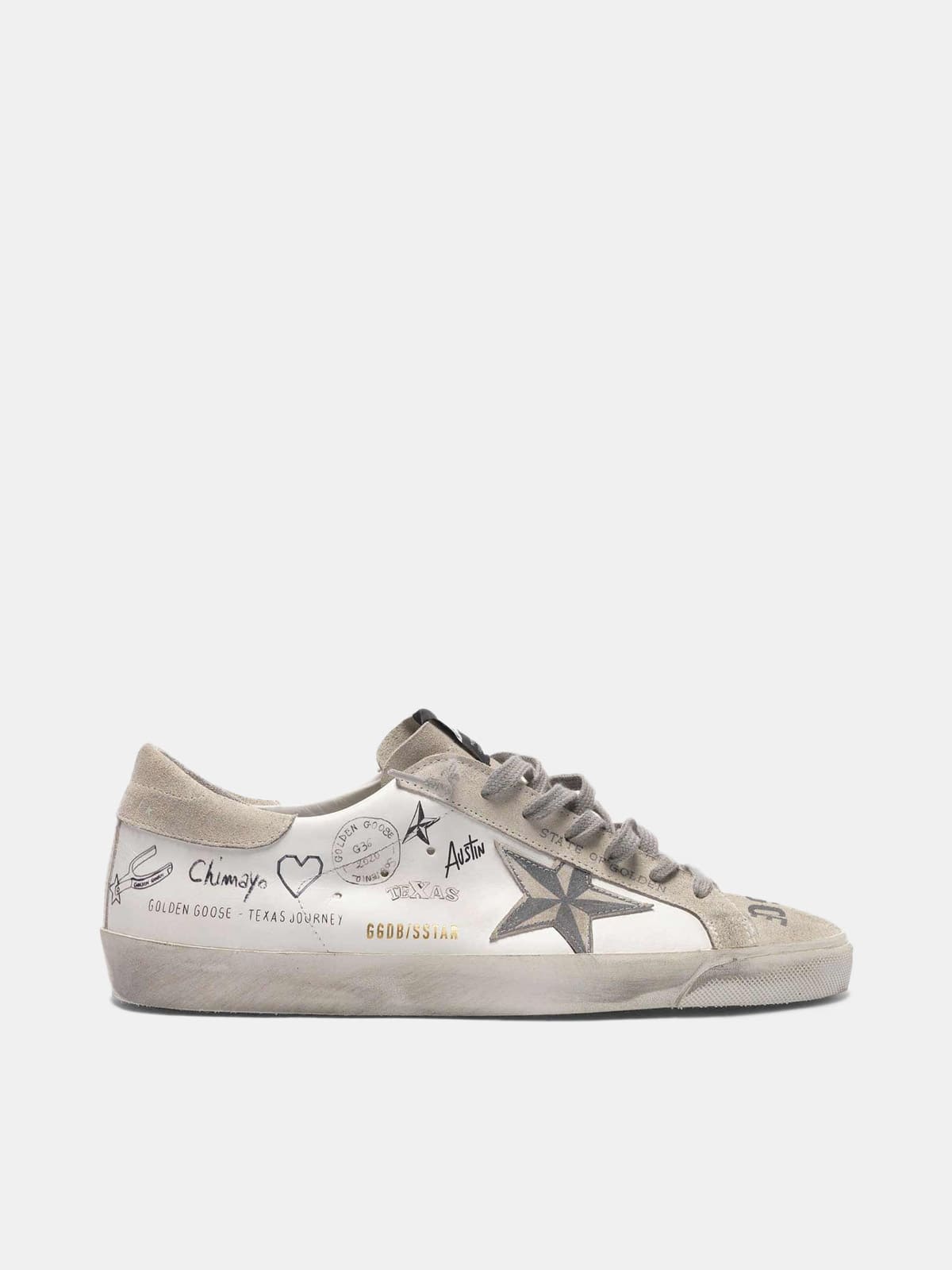 Super-Star sneakers with Texas graffiti