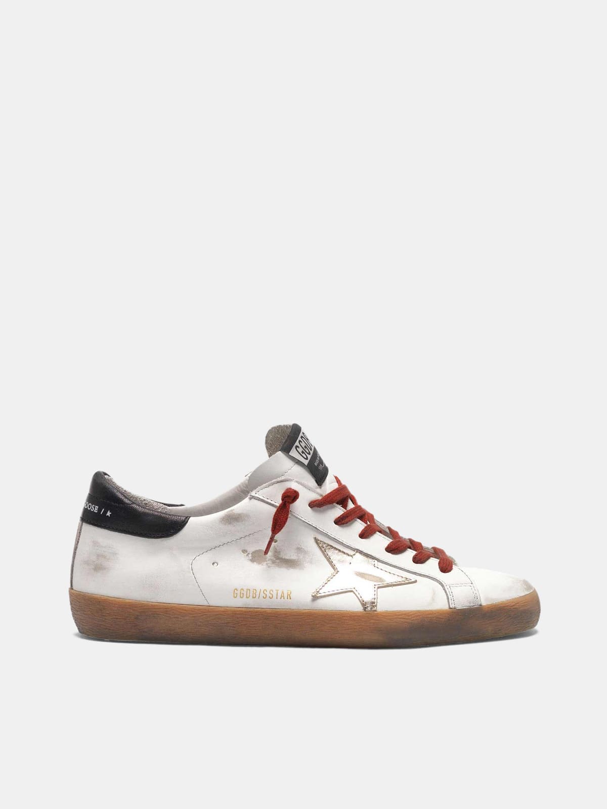 Super-Star sneakers with platinum star and rubber foxing