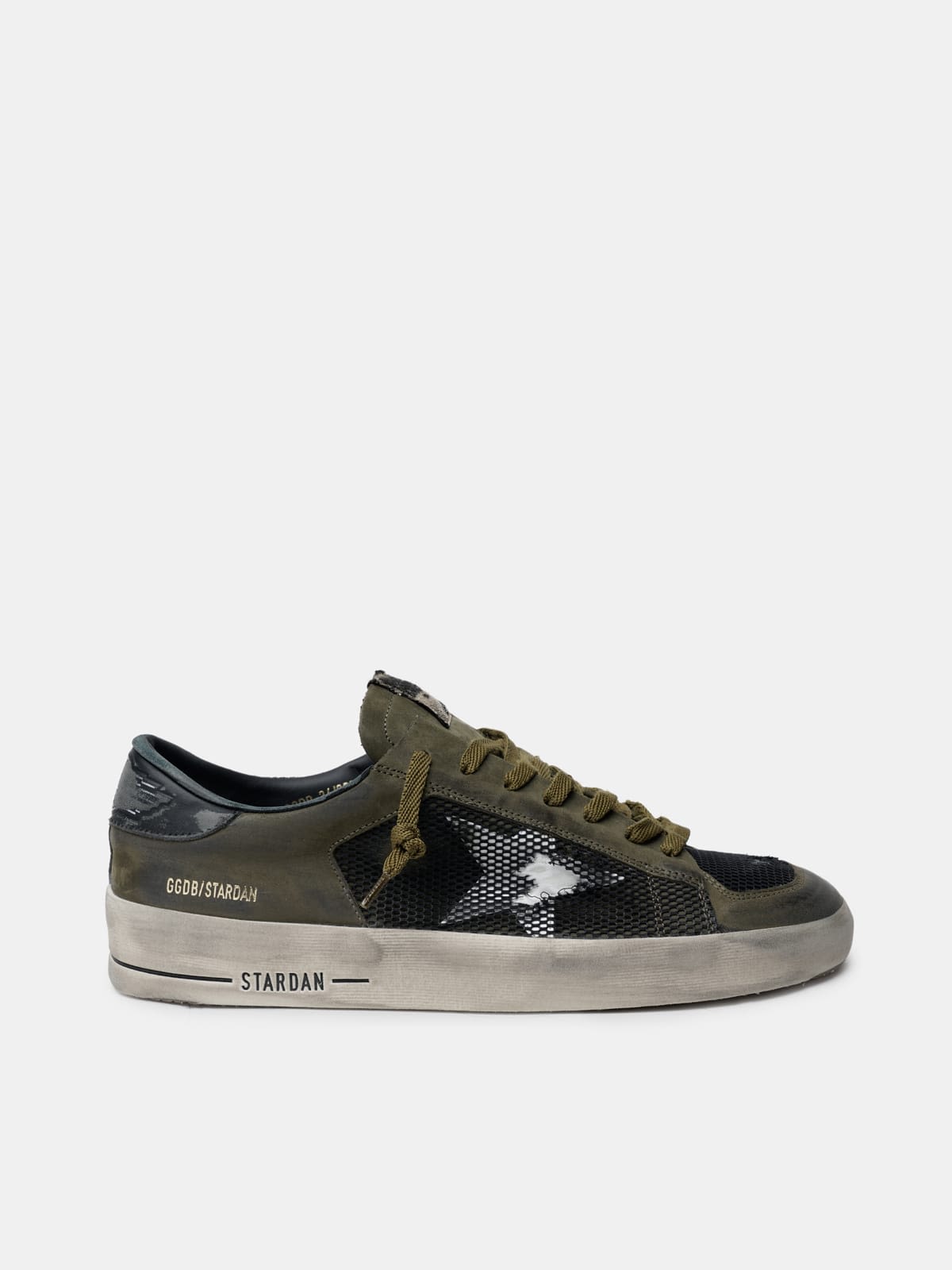 Military green and black Stardan sneakers