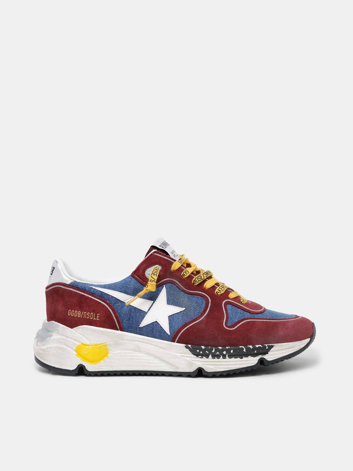 Burgundy and blue Running Sole