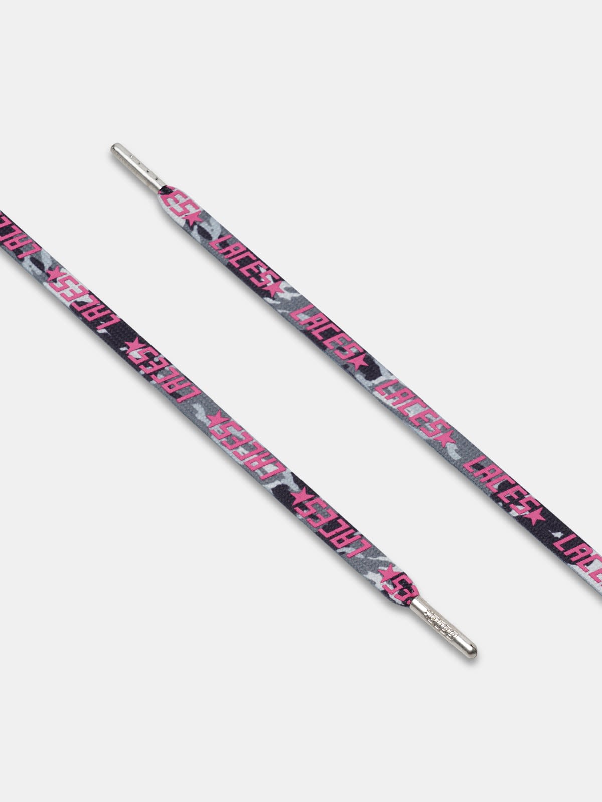 Women's grey camouflage laces with pink laces print
