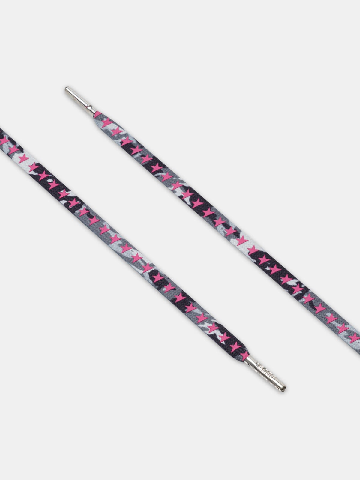 Women's grey camouflage laces with pink stars