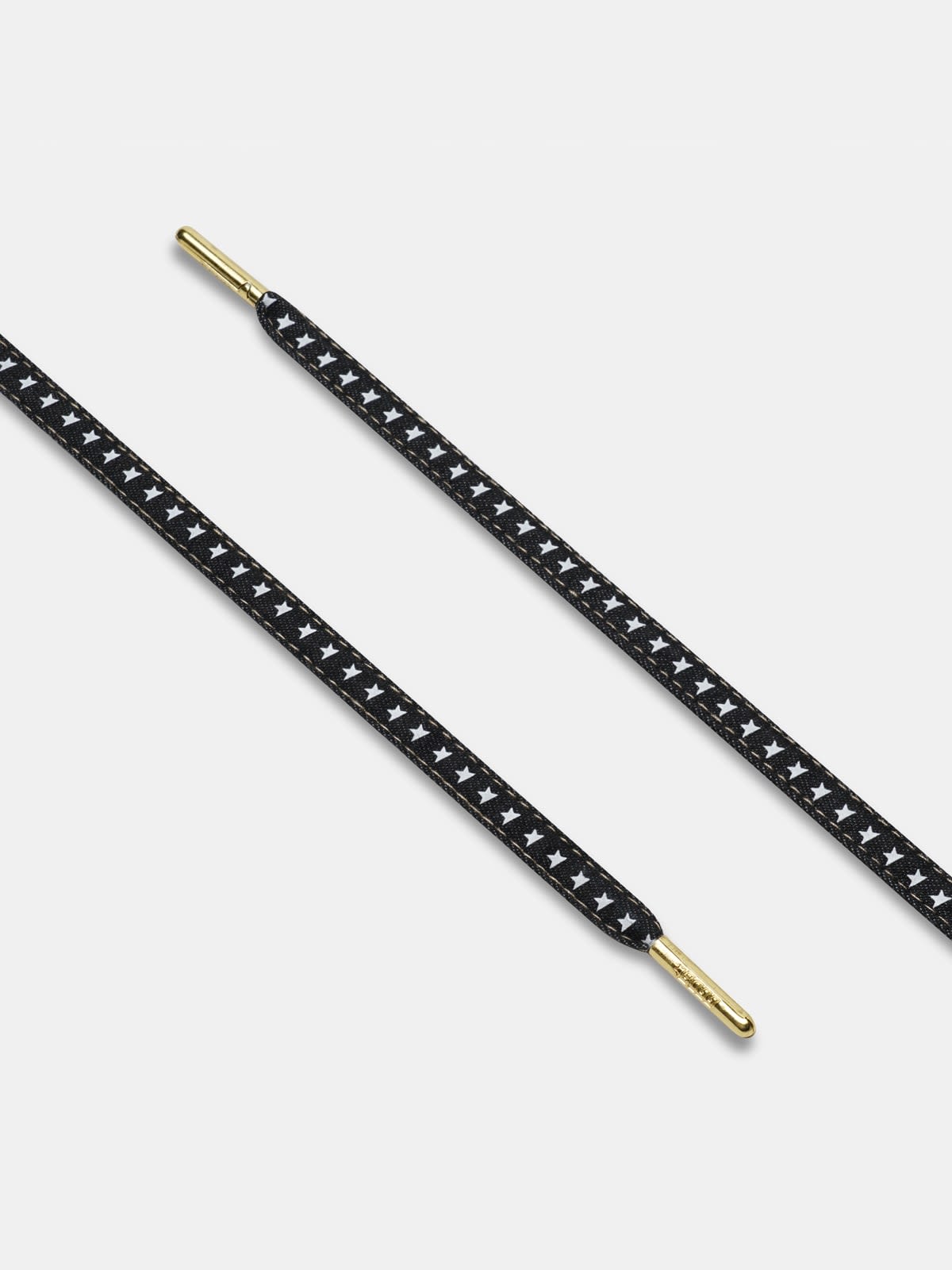 Women's denim laces with white stars