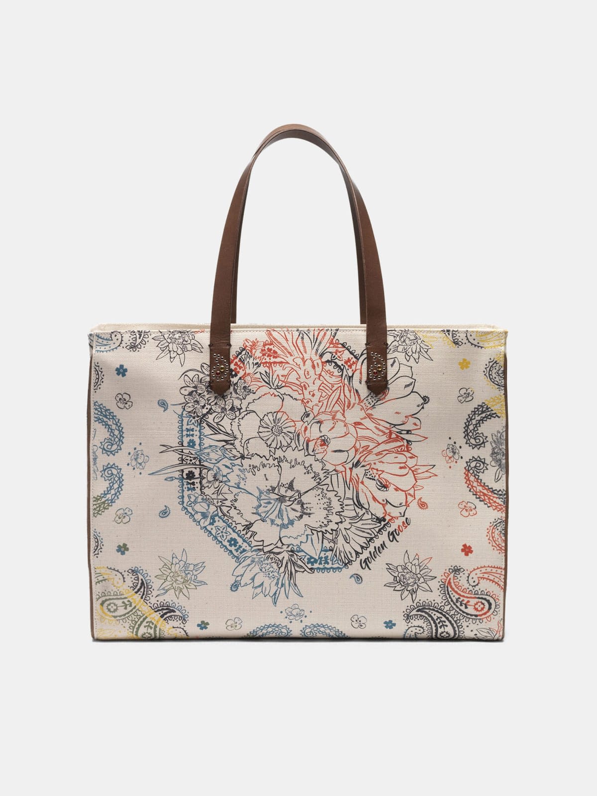 East-West California Bag with bandana print