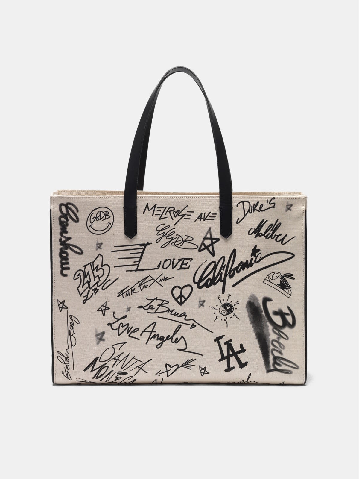 Graffiti print East-West California Bag