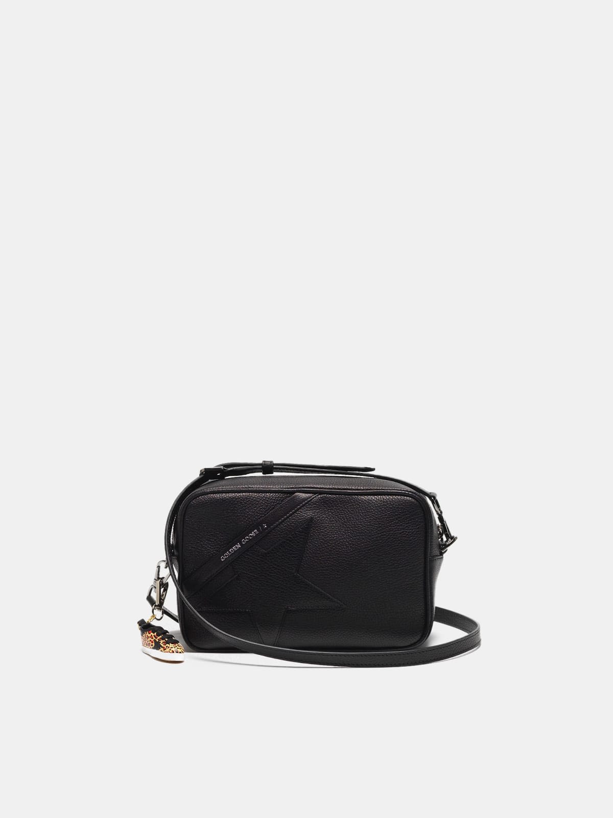 Star Bag with shoulder strap made of pebbled leather