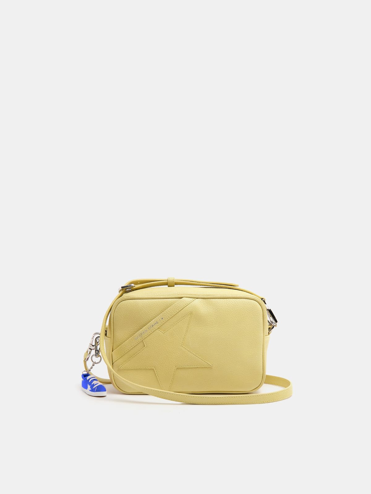 Yellow Star Bag made of hammered leather
