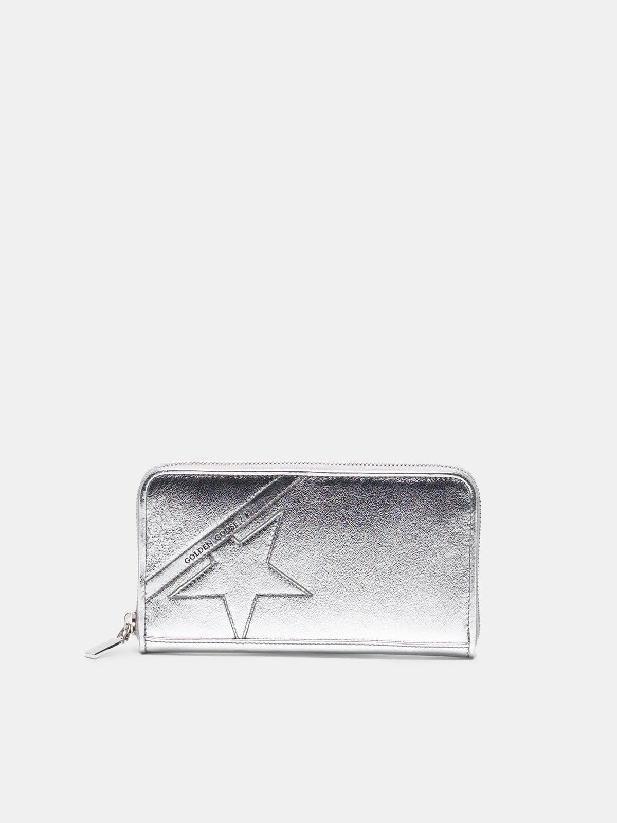 Large silver Star Wallet