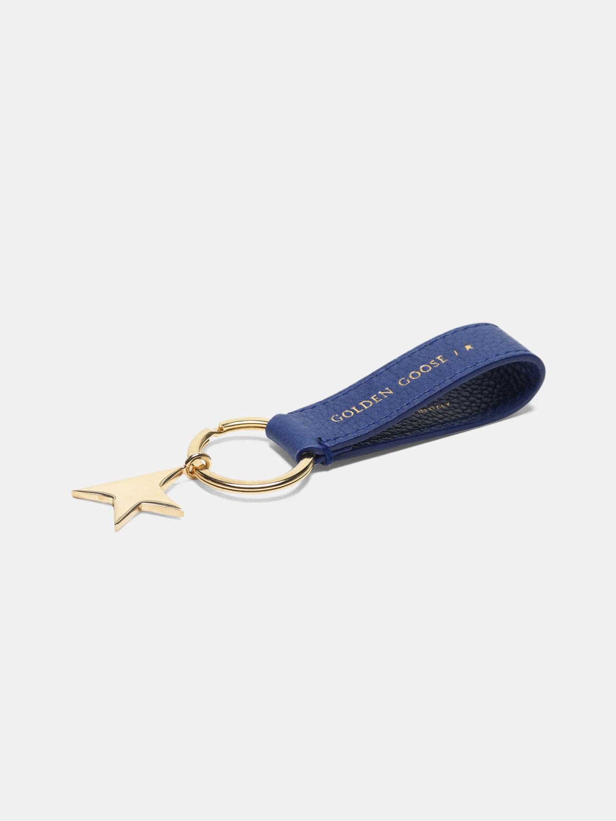 Blue Star Keyring with silver pendant