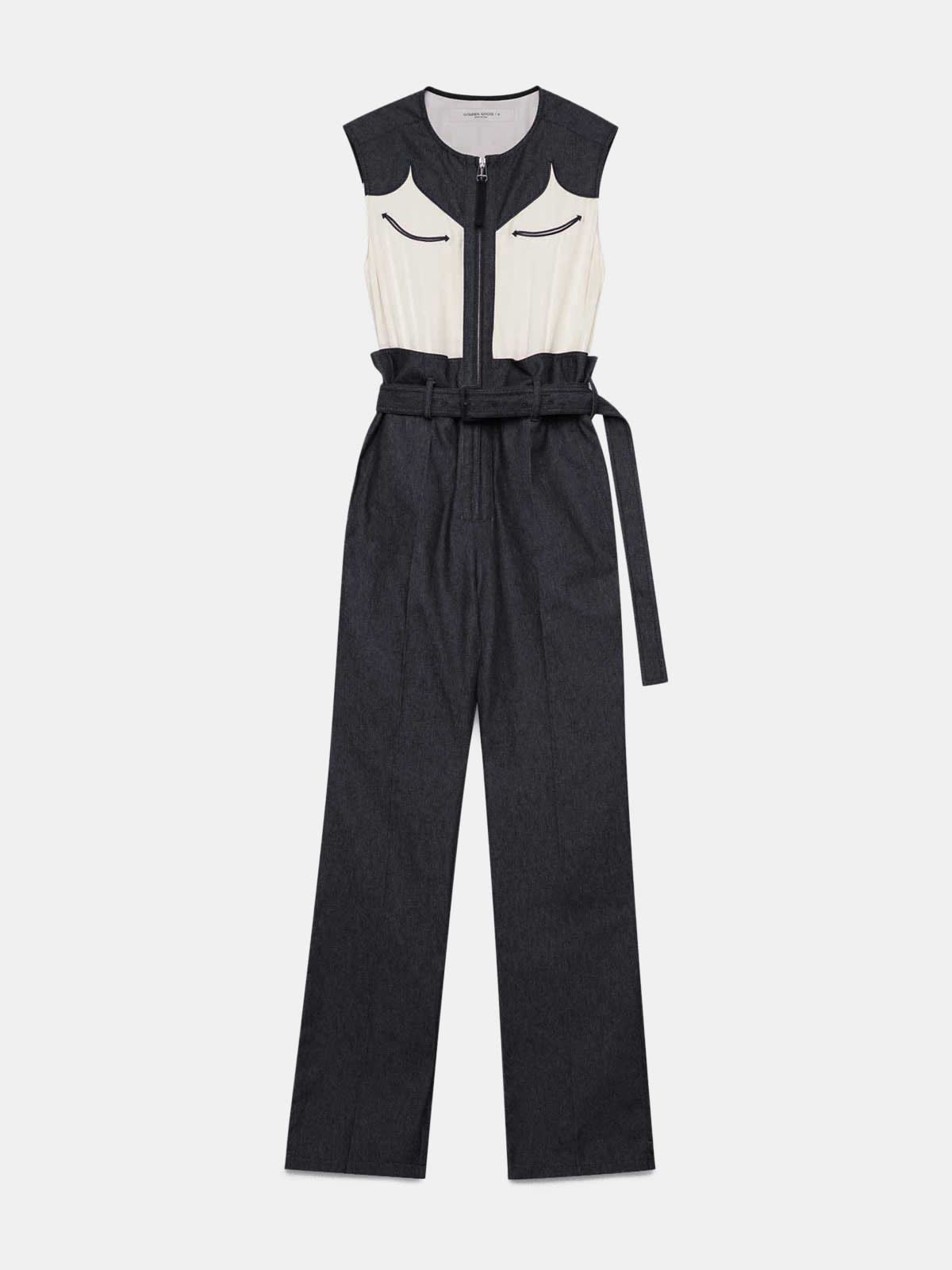 Jocelyn jumpsuit in tailoring denim