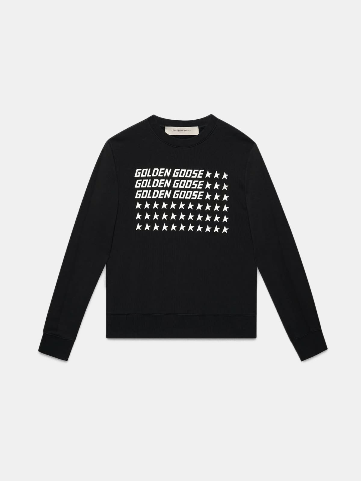 Black Catarina sweatshirt with Flag print
