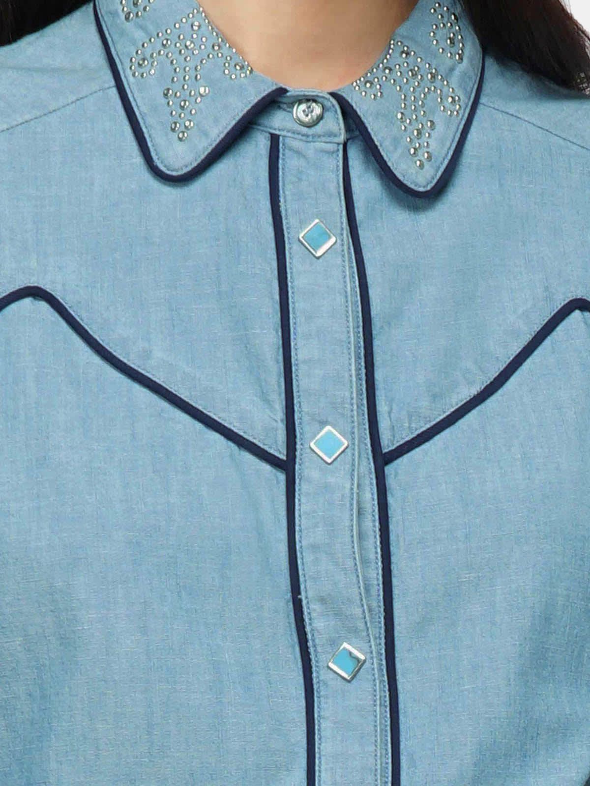 Alexa shirt in cotton denim