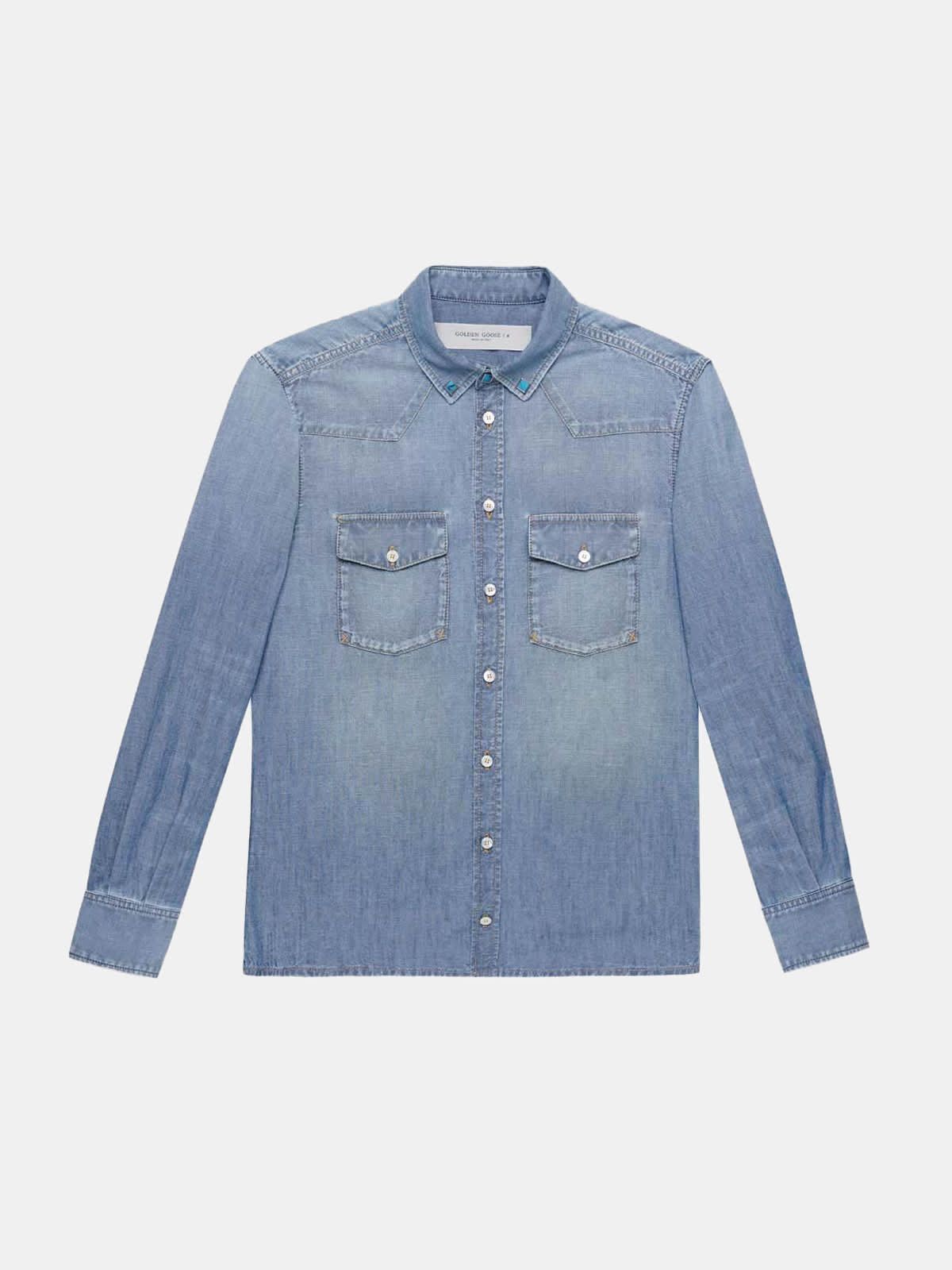 Meredith shirt in cotton denim