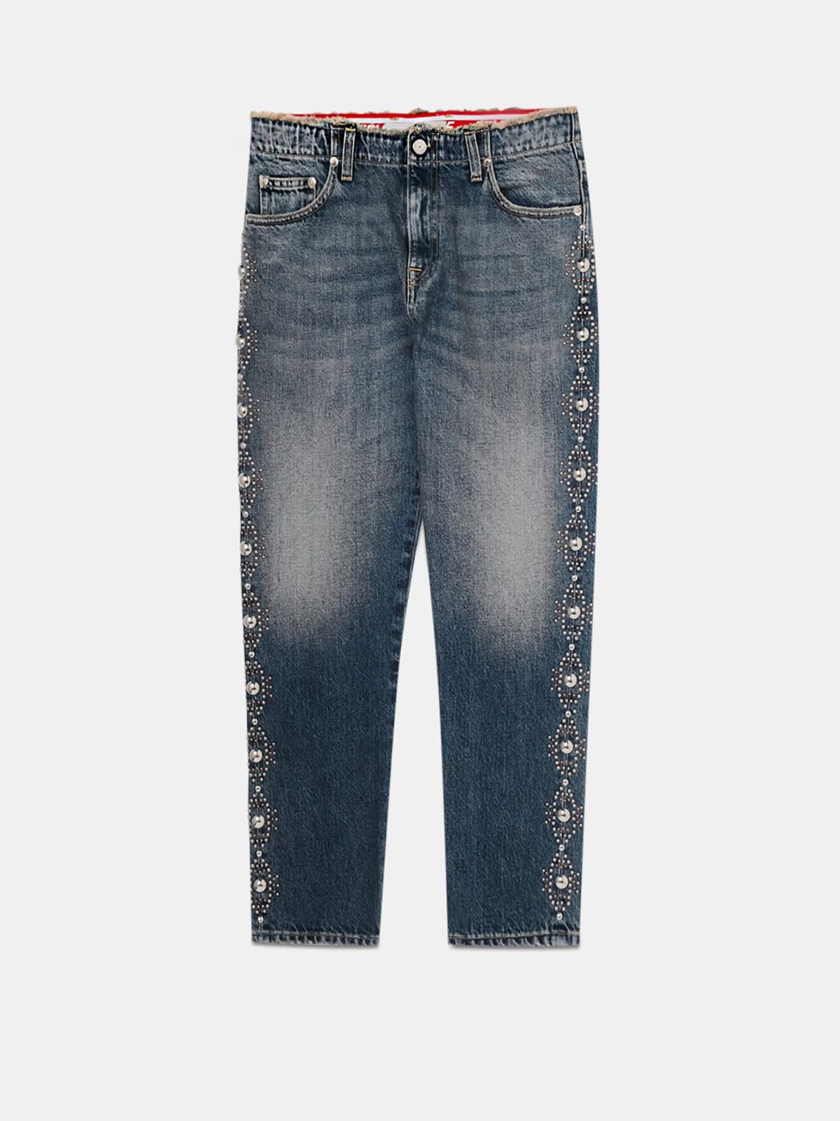 Amy boyfriend-fit jeans with studs