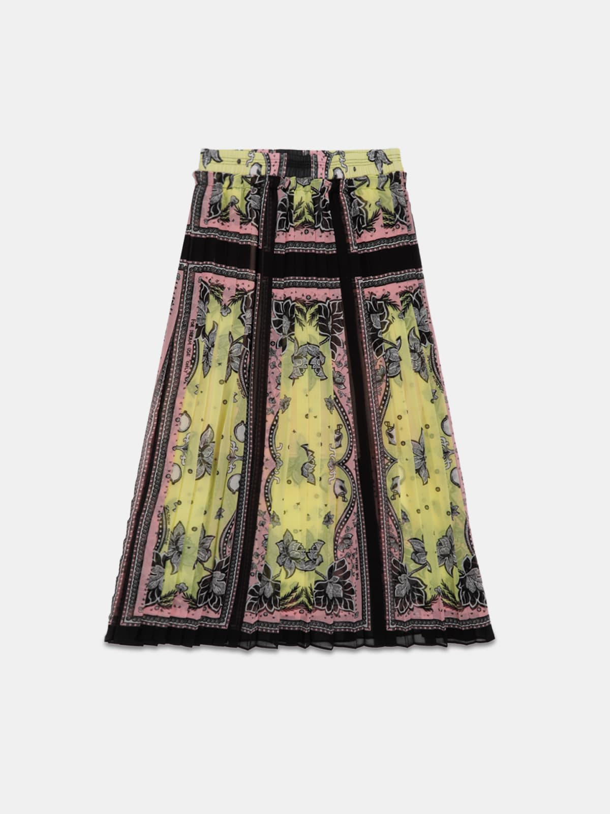 Nessy pleated skirt with bandana print