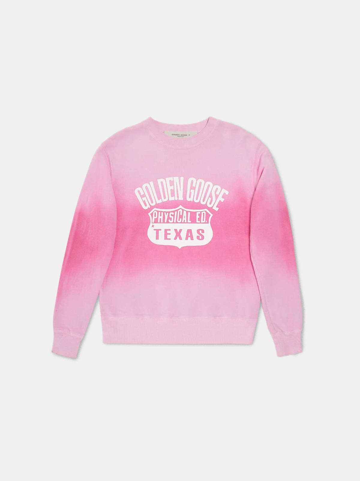 Sharon round-neck tie-dye sweatshirt with Texas print