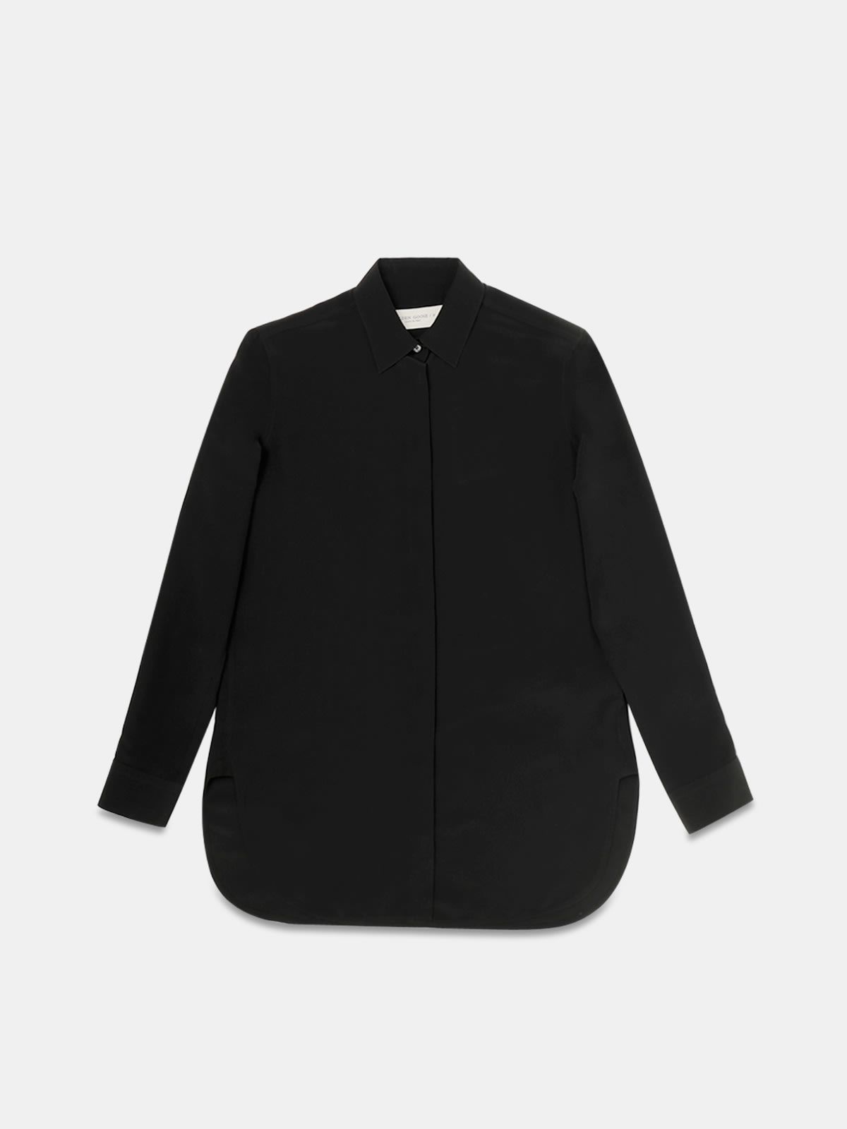 Alice silk shirt in black