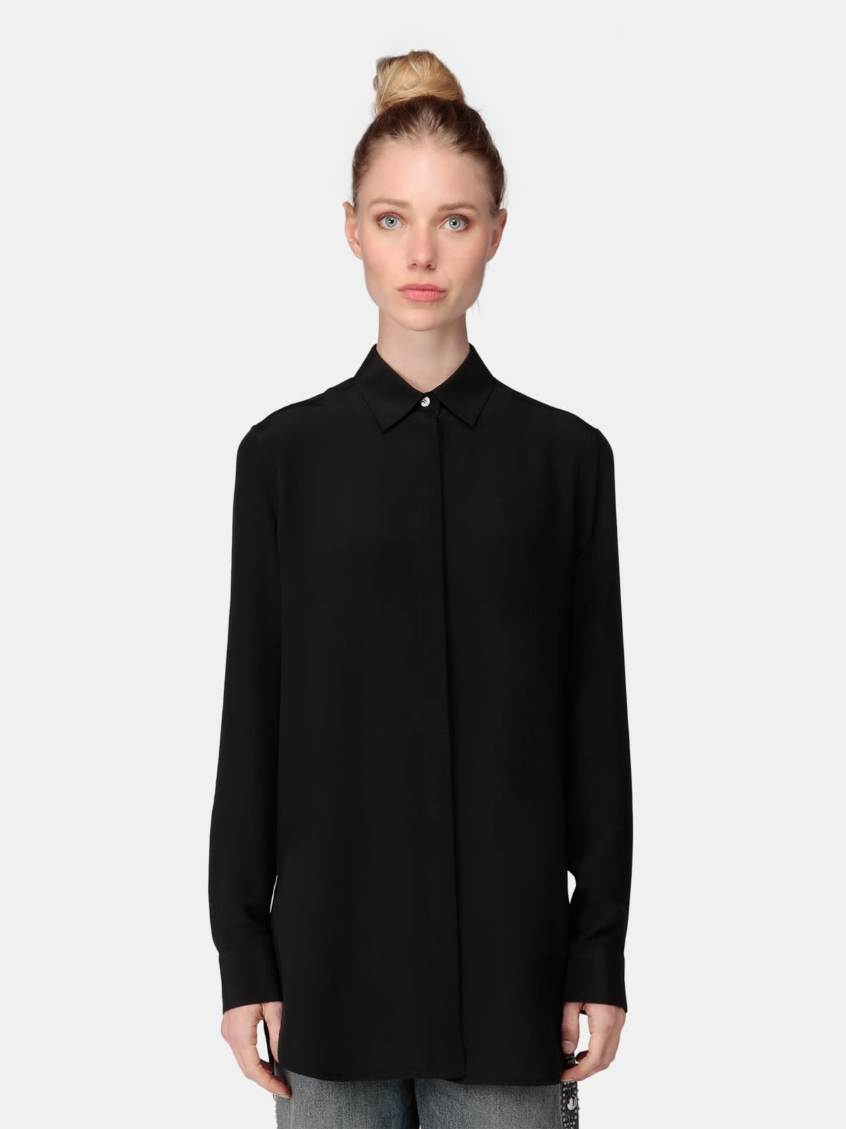 Alice silk shirt in black