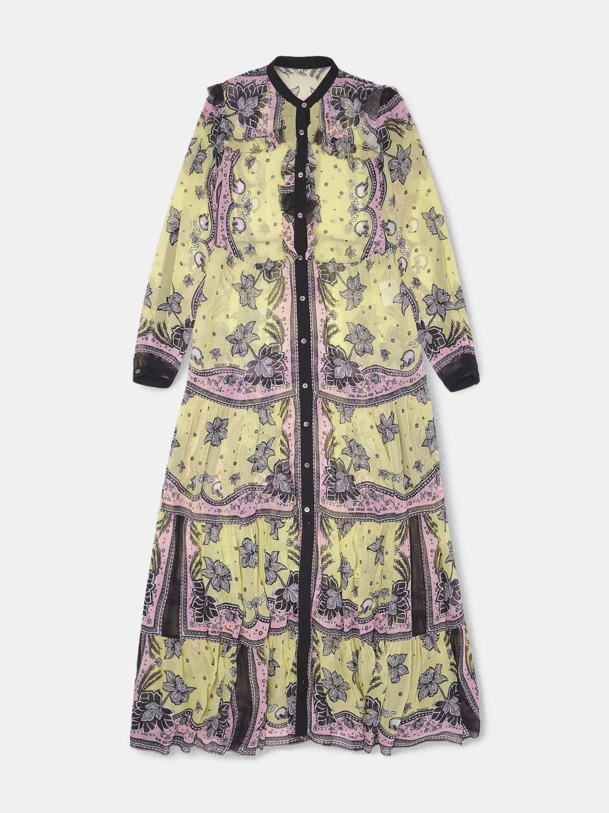 Ella dress in georgette with floral print