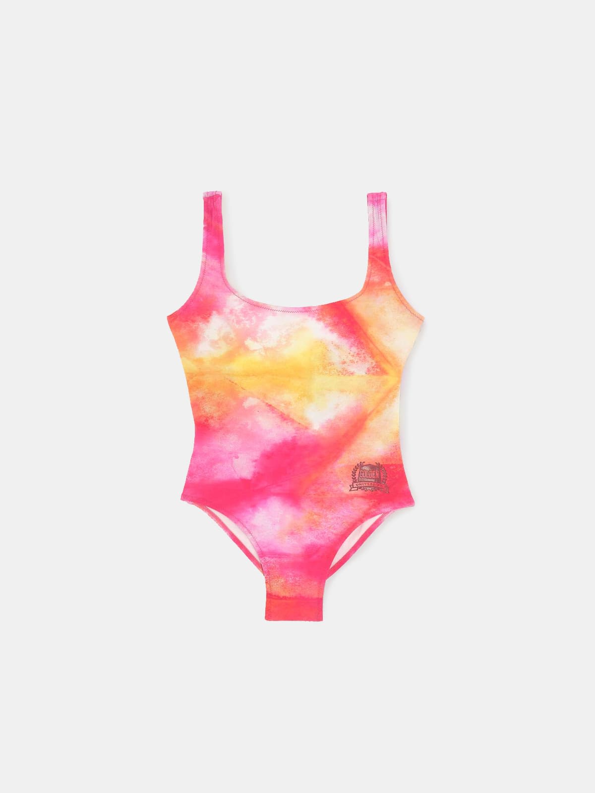 Stephanie pink tie-dye swimsuit