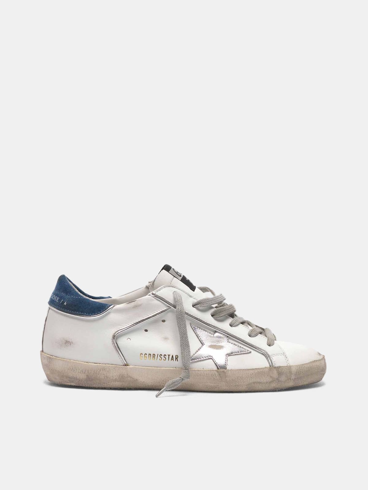 Super-Star sneakers with piping and silver star