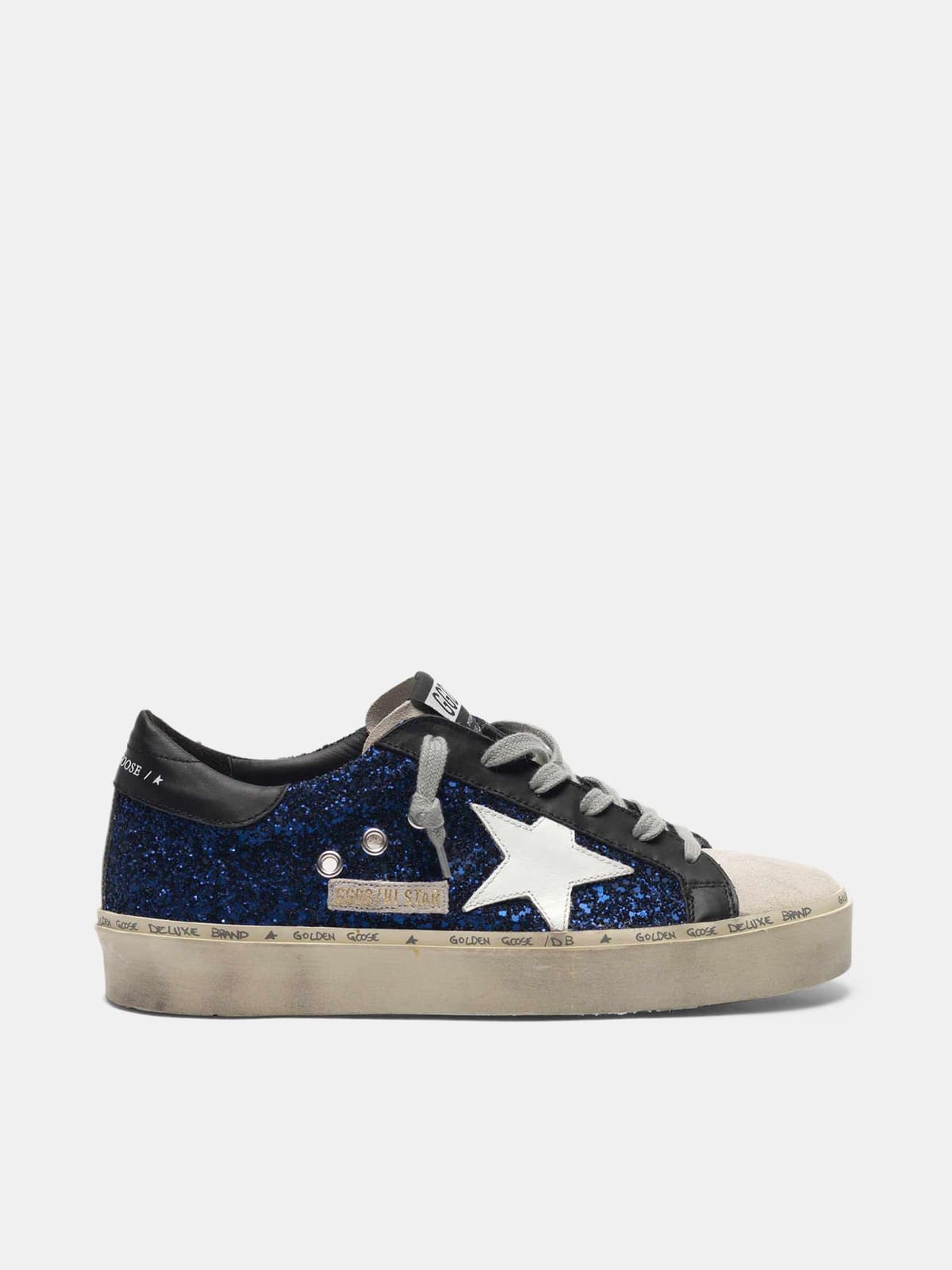 Hi Star sneakers in suede with blue glitter