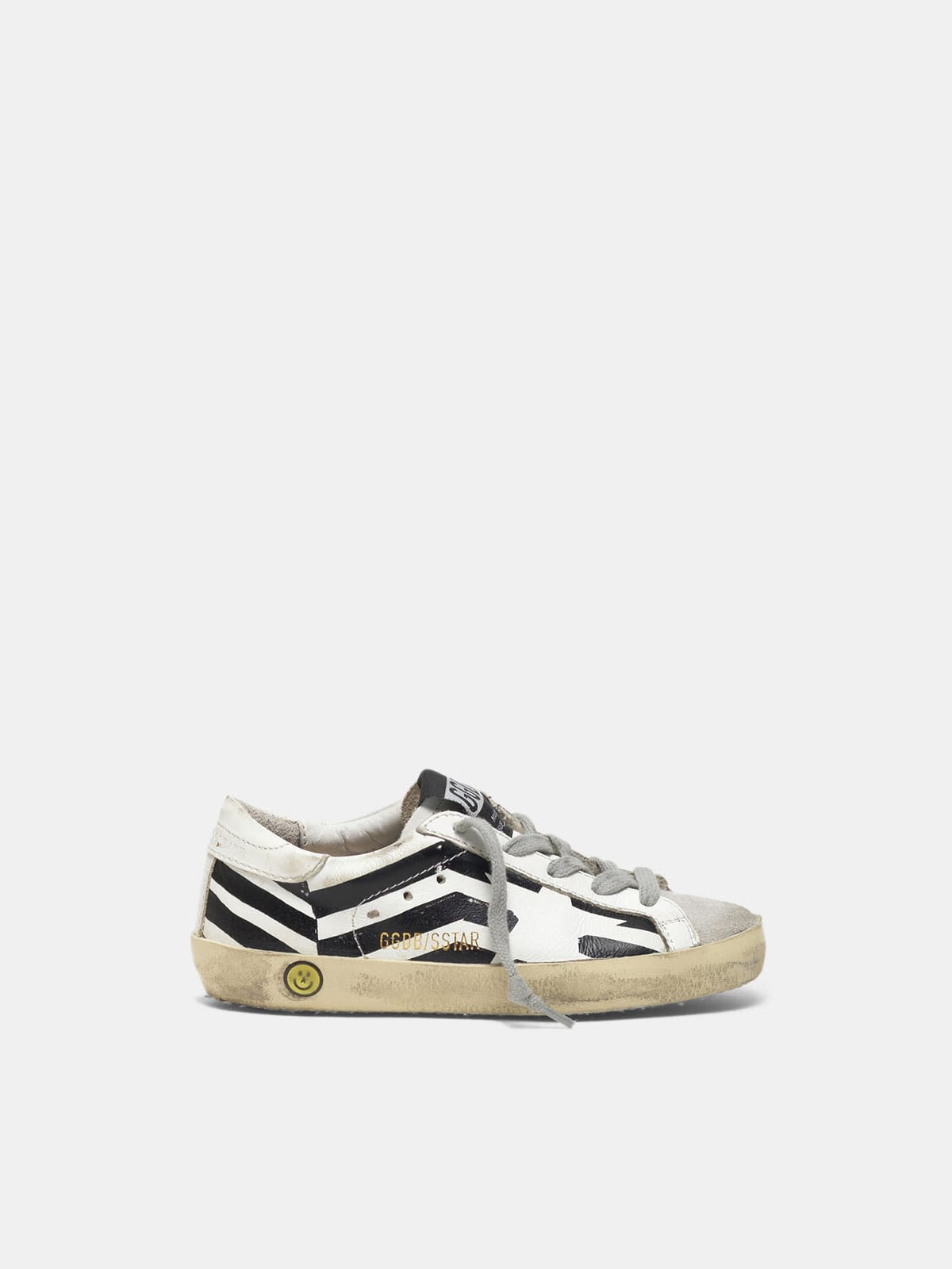 Super-Star sneakers with screen-printed GGDB flag