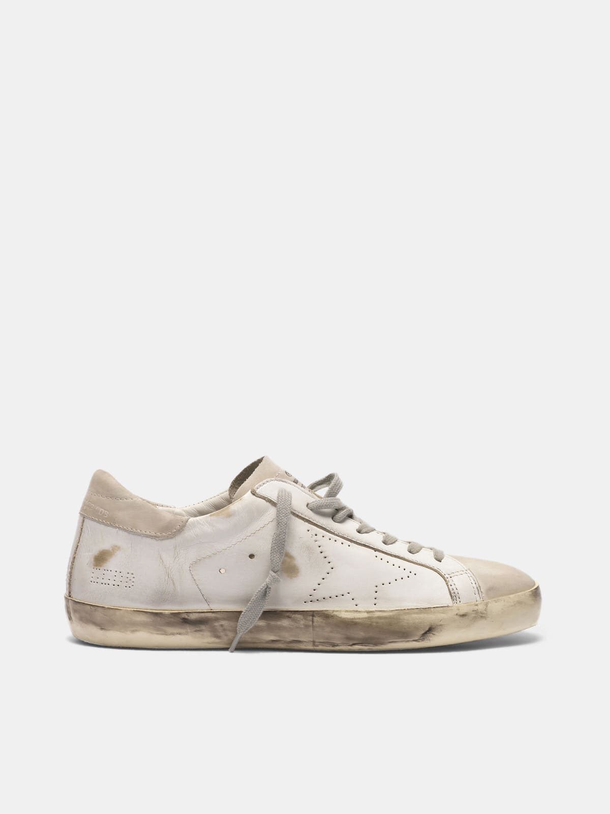 Super-Star sneakers in suede leather with perforated star