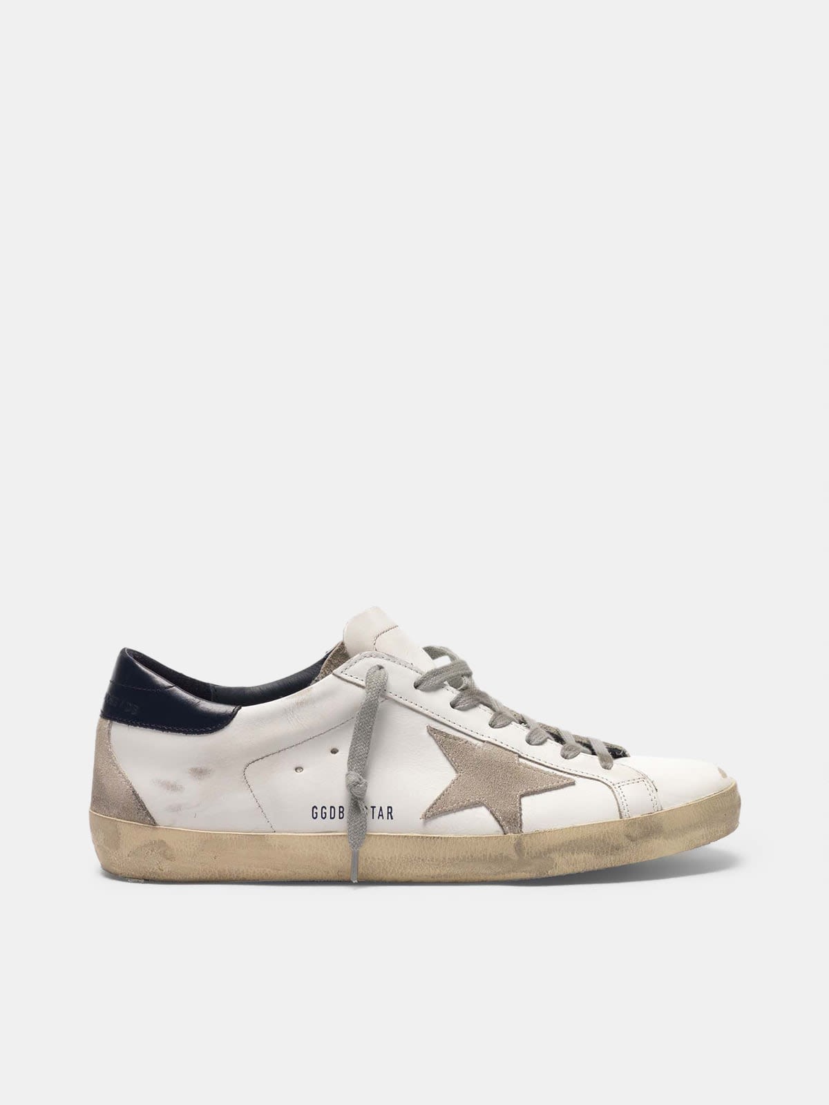 Super-Star sneakers with blue suede heel tab