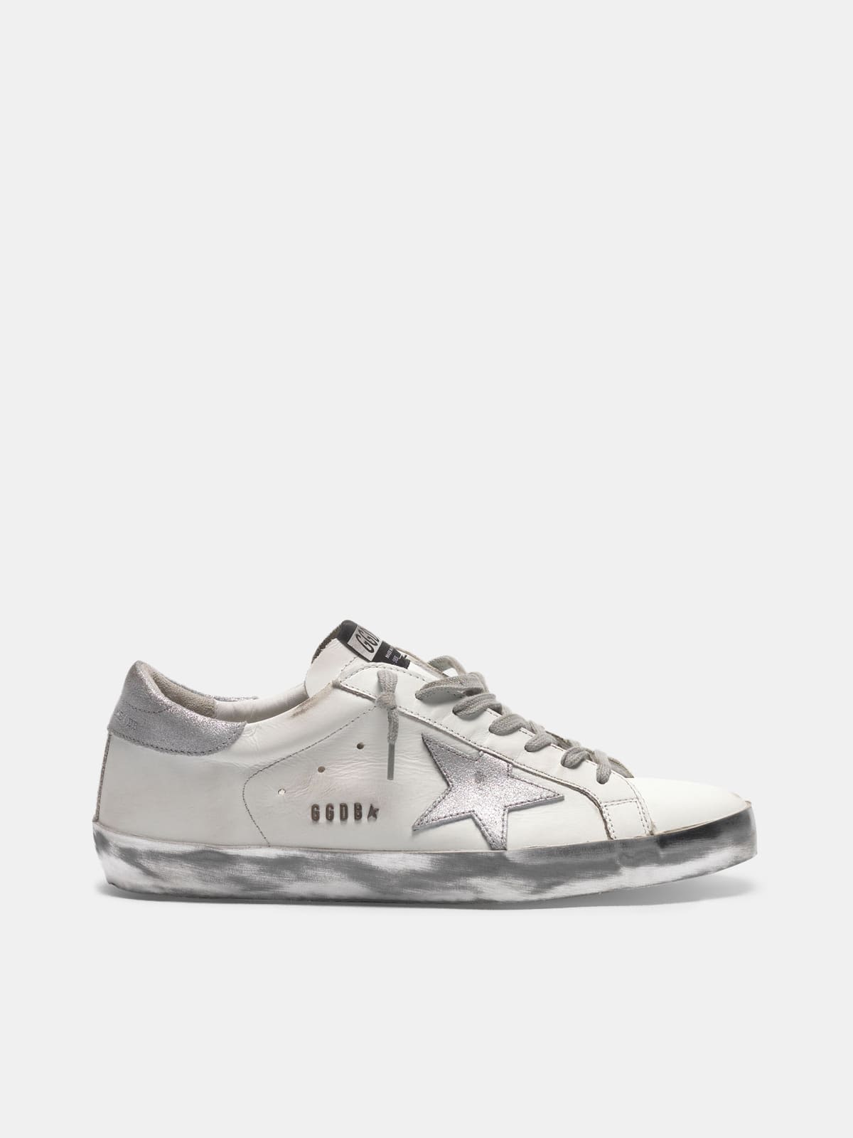Super-Star sneakers with star and glitter heel tab