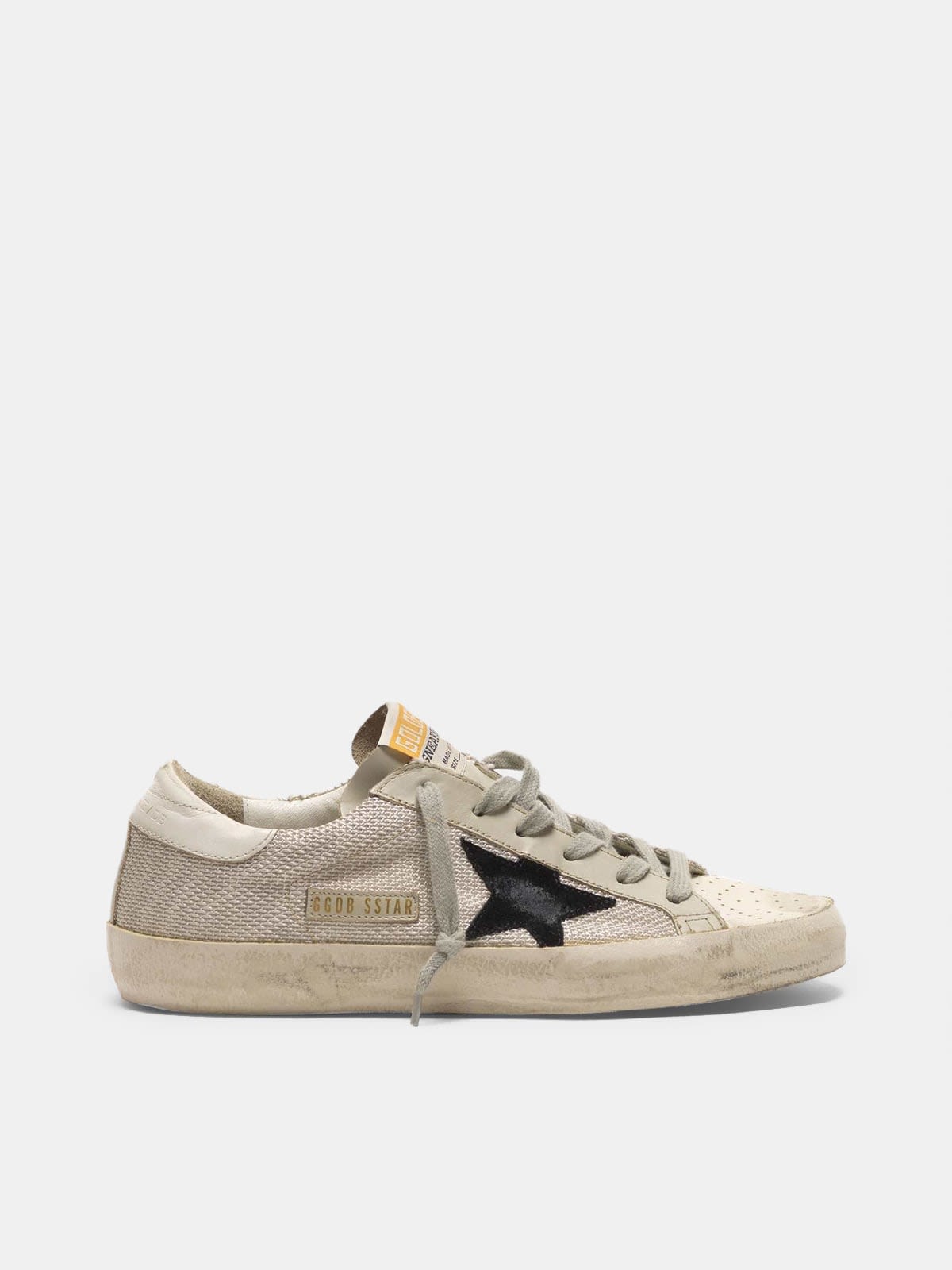 Super-Star sneakers in leather with mesh insert