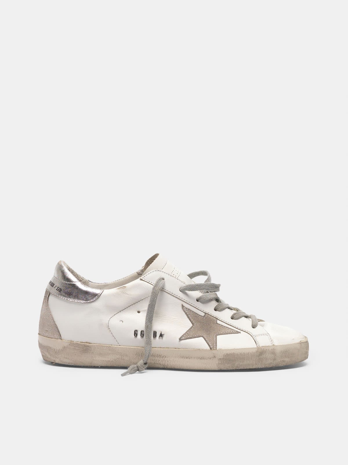 Super-Star sneakers with silver-coloured heel tab and metal stud lettering